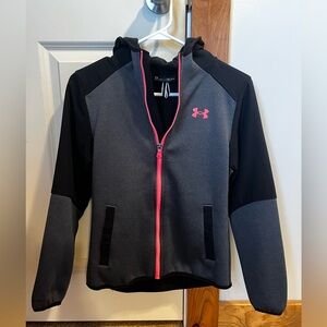 Under Armour Kids' Black and Pink Jacket